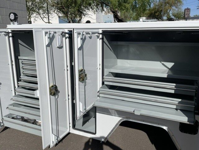 Watt Ventures service body, compartment interior with drawers